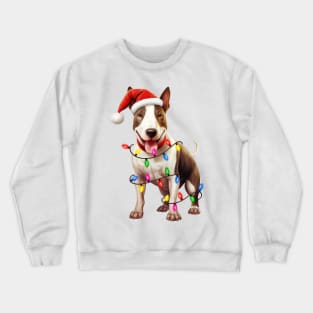 Christmas Bull Terrier Crewneck Sweatshirt